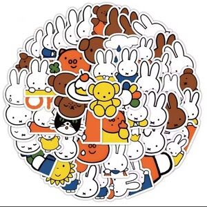 Miffy Rabbit Sticker Set – 64 Pc Cute Cartoon